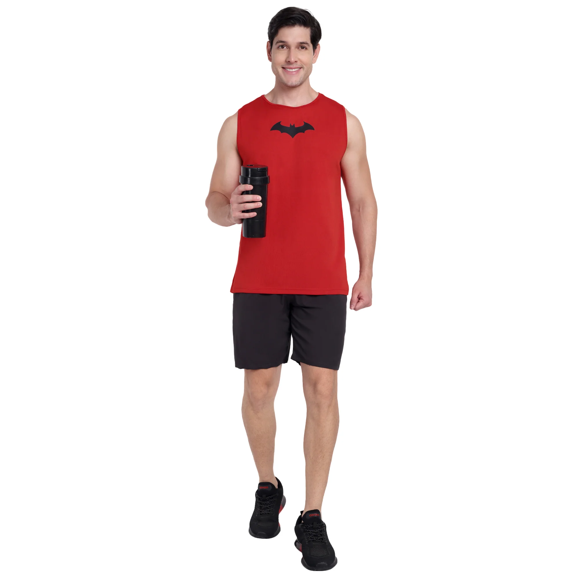 Red Tank Top For Men - Image 7