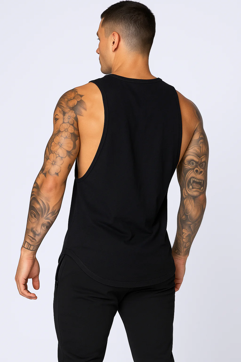 Black Mens Gym Stringers3