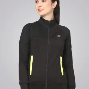 Black Sports & Training Jacket For Women