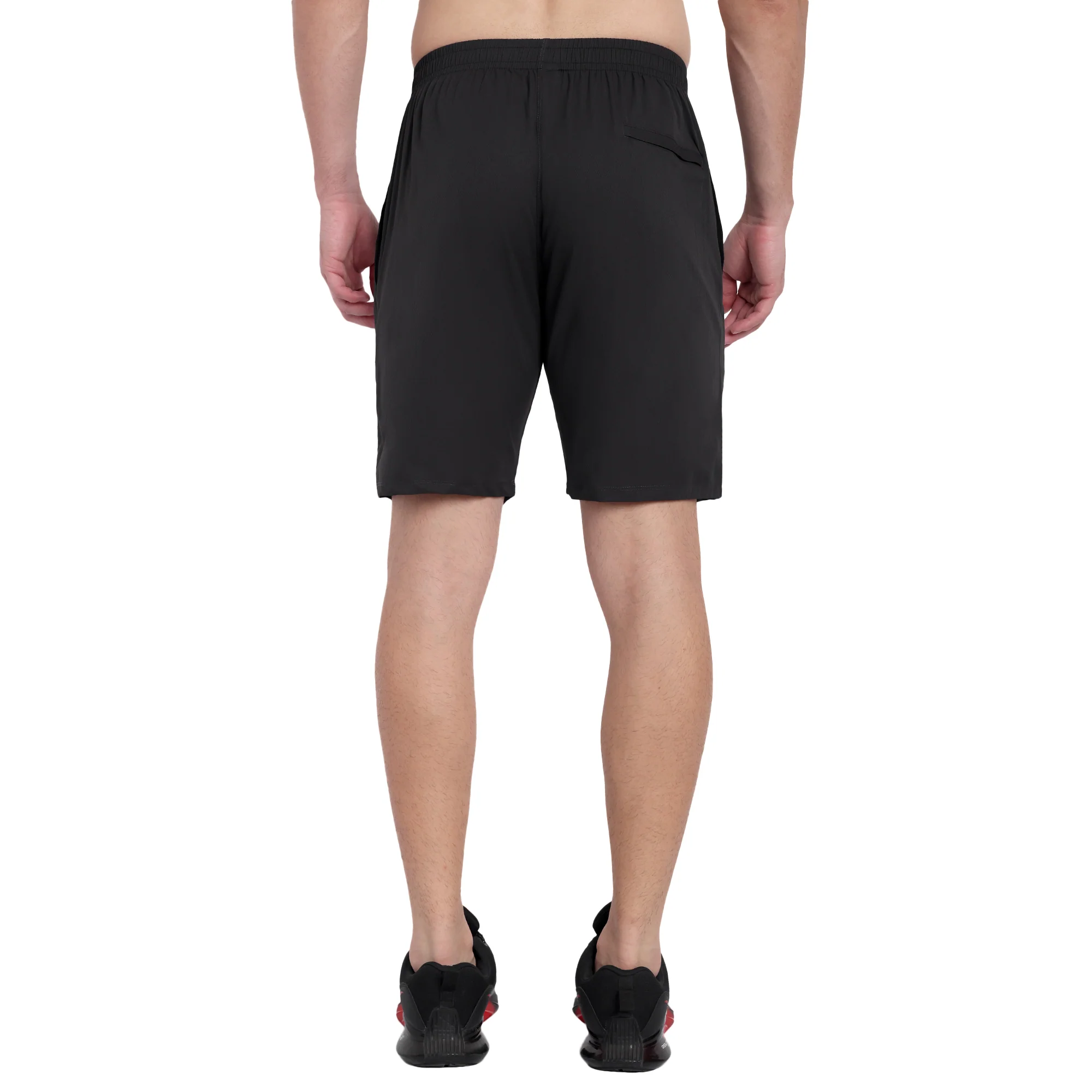 Black Rapid-Dry Training Shorts For Men