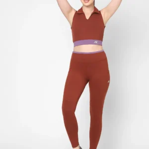 Brown Gym Co-Ord Set For Women