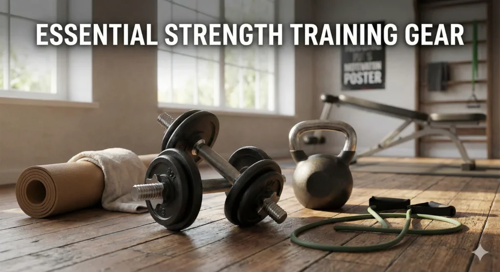 Essential_Strength_Training_Gear_Building_Muscle_with_Just_3_Pieces_of_Equipment