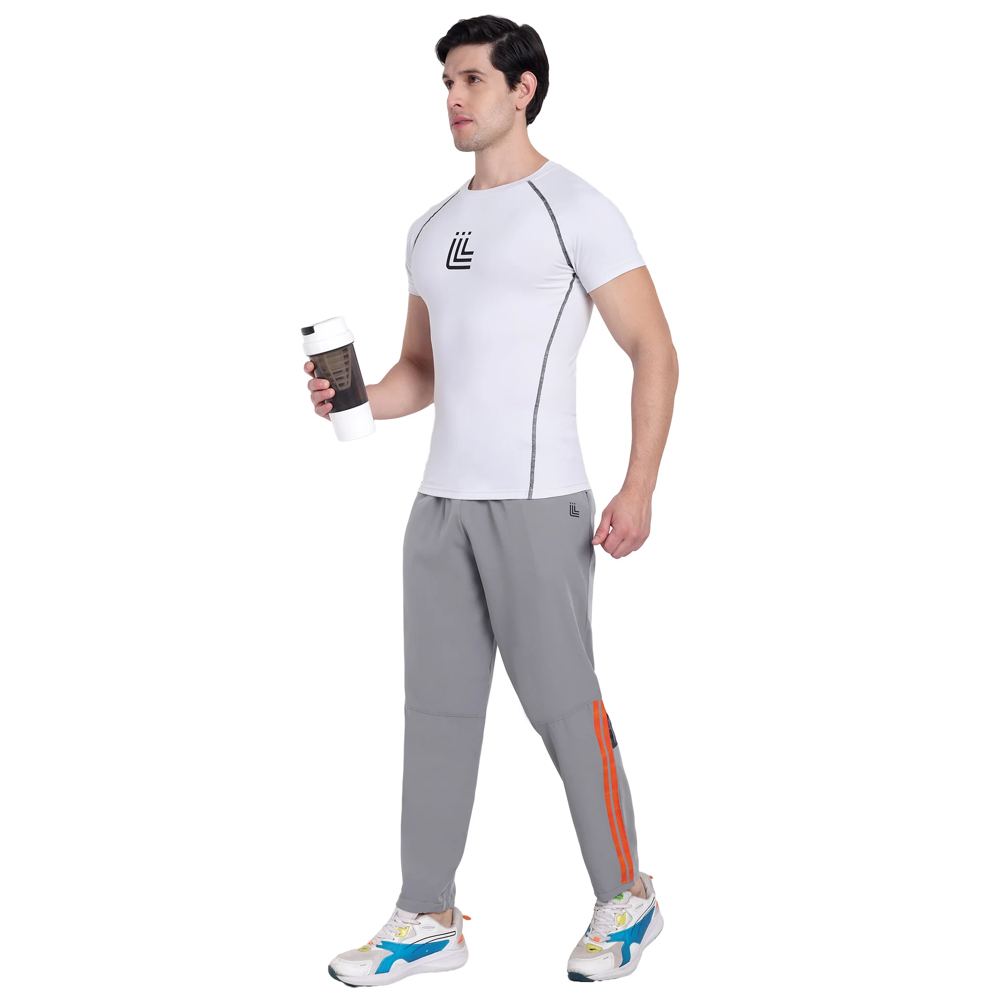 Gym & Sports Track Pant Light Grey For Men - Image 6
