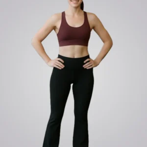 Black Flare Wide Leg Gym Leggings