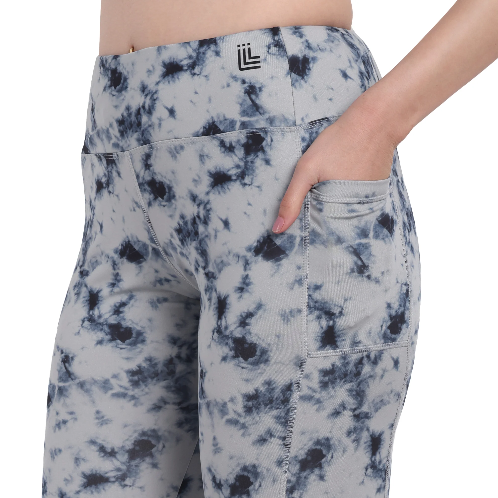 Marble Shade Printed Gym Leggings - Image 3