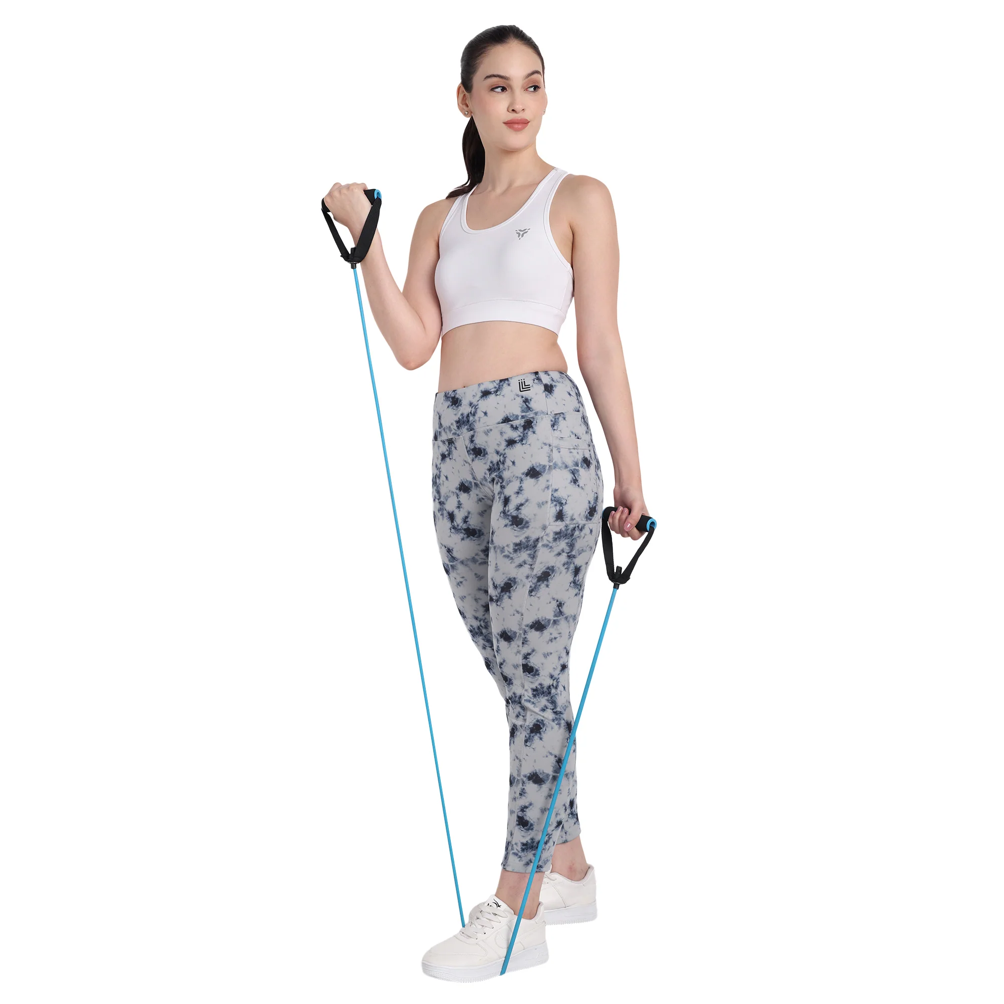 Marble Shade Printed Gym Leggings - Image 6
