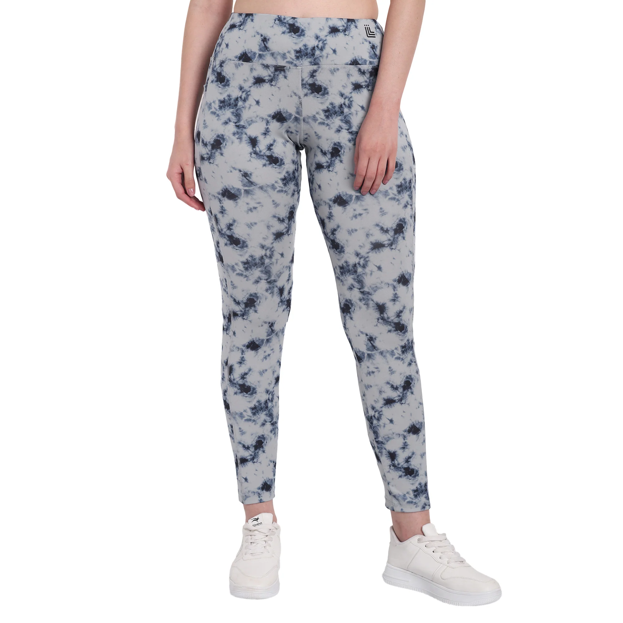 Marble Shade Printed Gym Leggings - Image 5