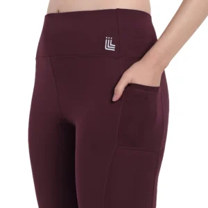 maroon-sports-high-waist-gym-leggings