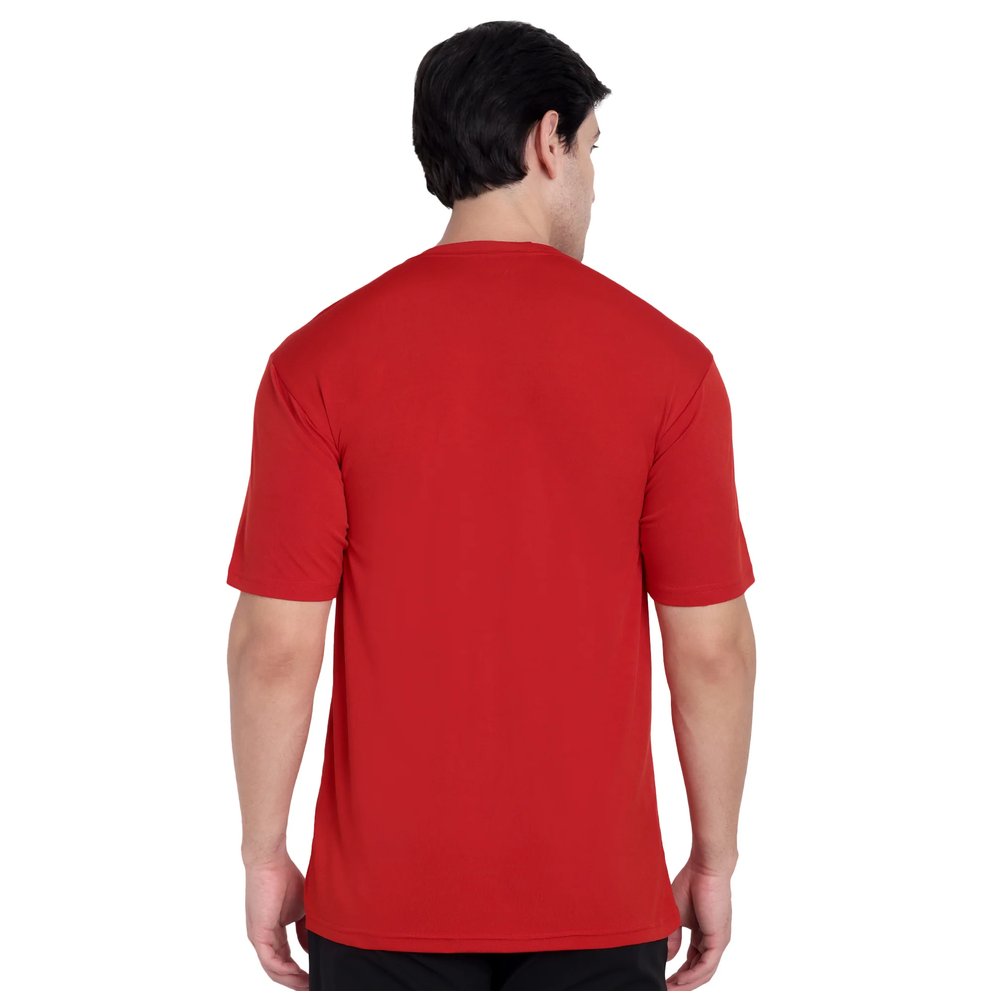 Red Rapid Dry Training T-Shirt for Men - Image 4