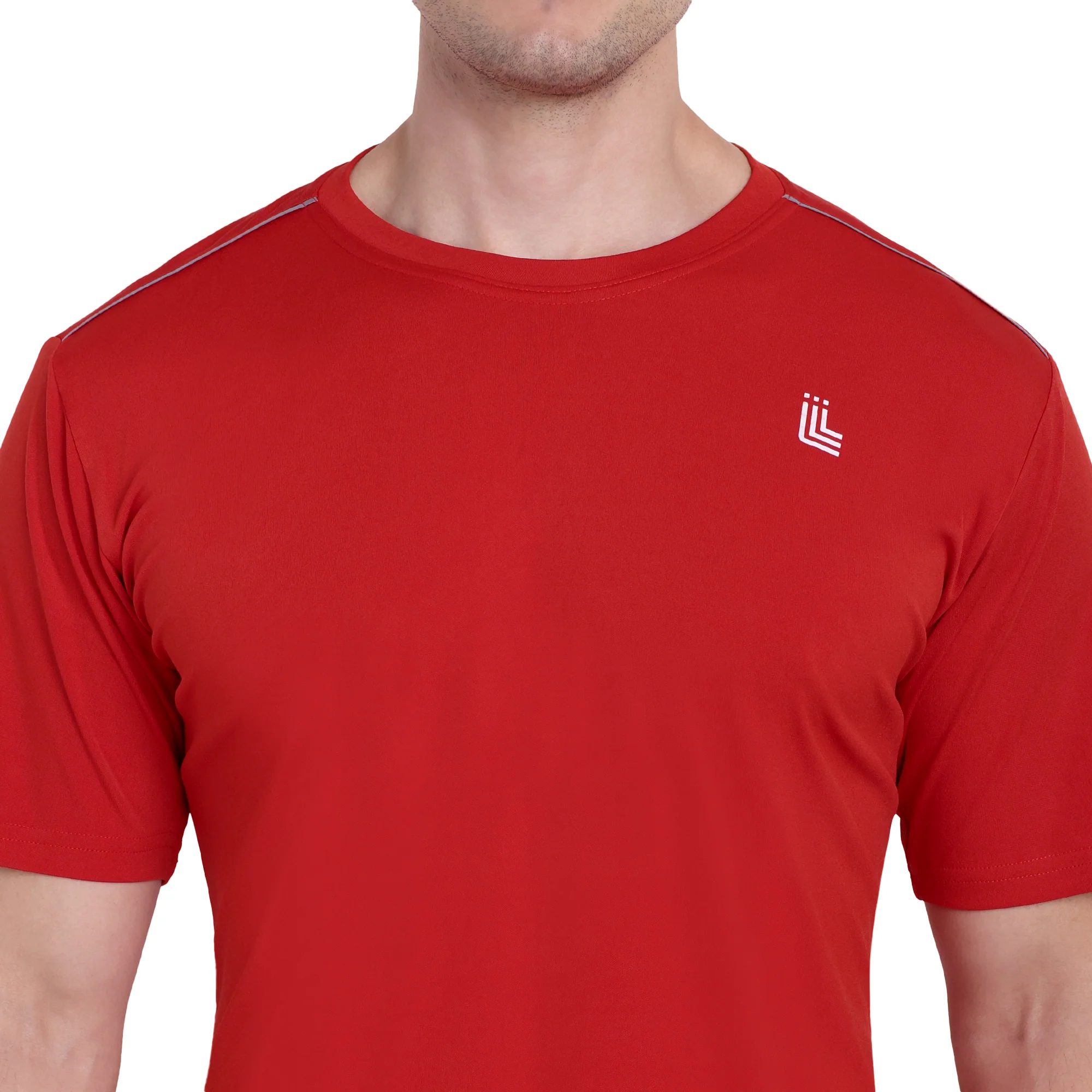 Red Rapid Dry Training T-Shirt for Men - Image 3
