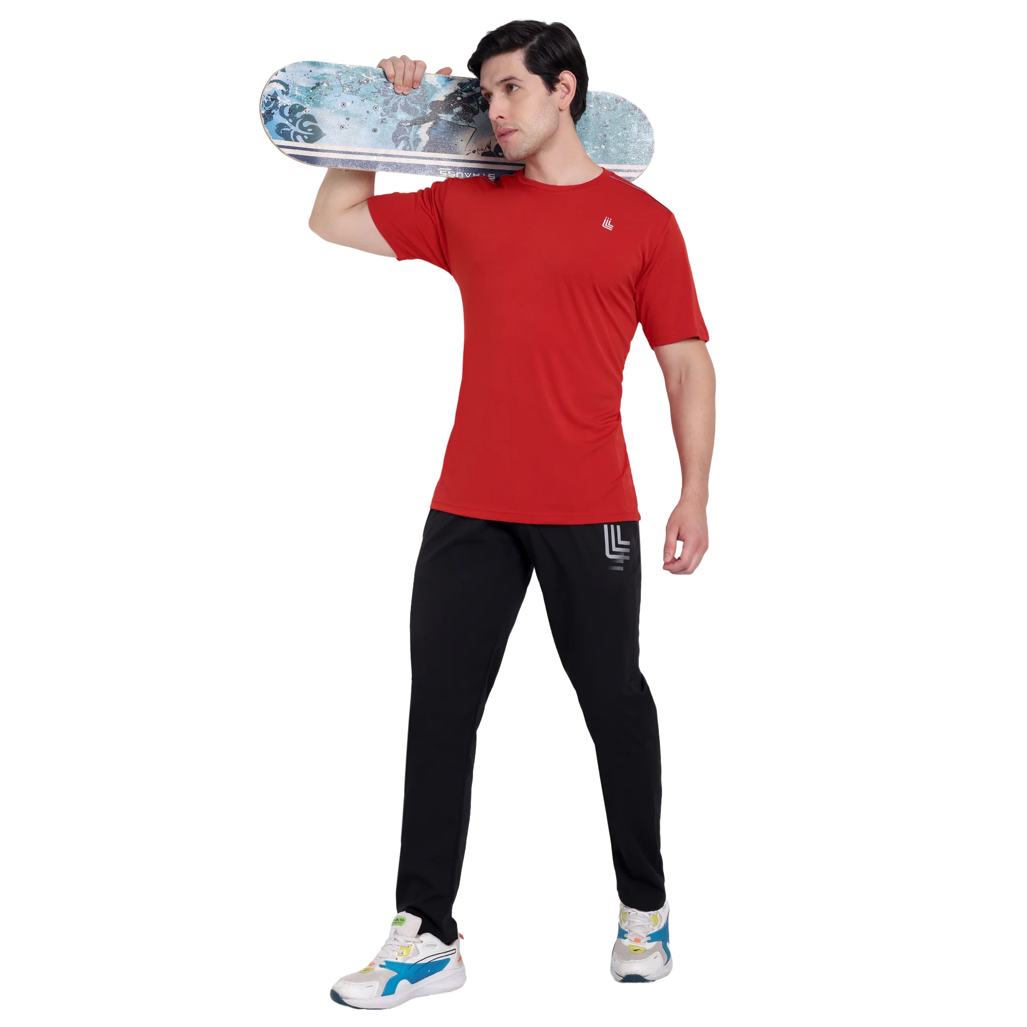 Red Rapid Dry Training T-Shirt for Men - Image 6