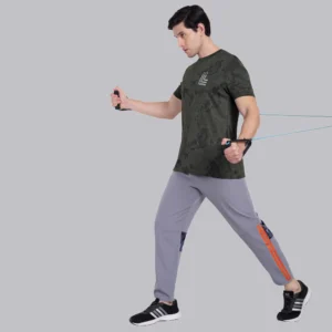 Camouflage Printed Jungle Green Sports & Gym T-Shirt For Men