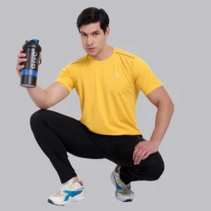 Yellow Gym T-Shirt for Men
