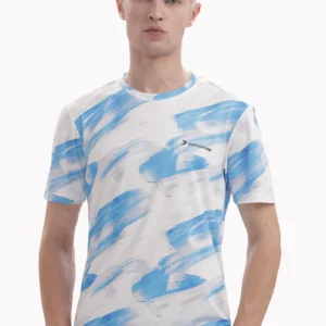White_Blue_Textured_Performance_Gym_T-Shirt_For_Men2