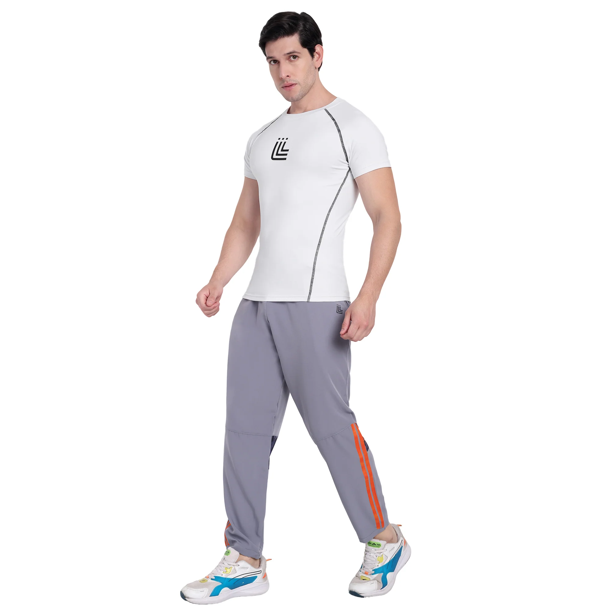 White Gym Compression T-shirt for men