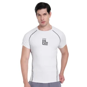 White Gym Compression T-shirt for men