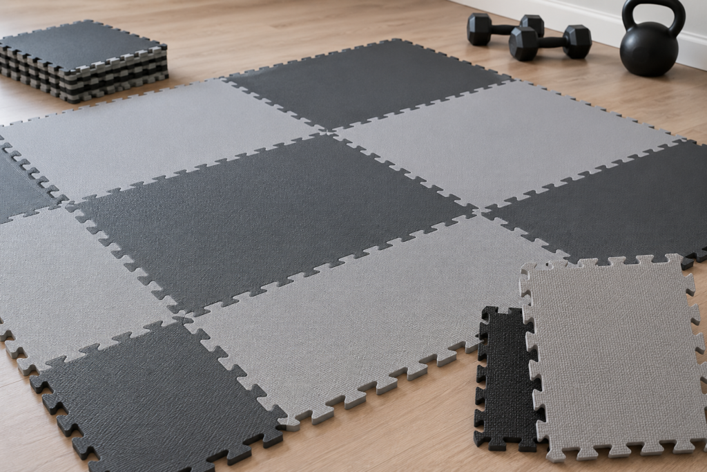 Interlocking Foam Mats for Gym Tile Design Ideas