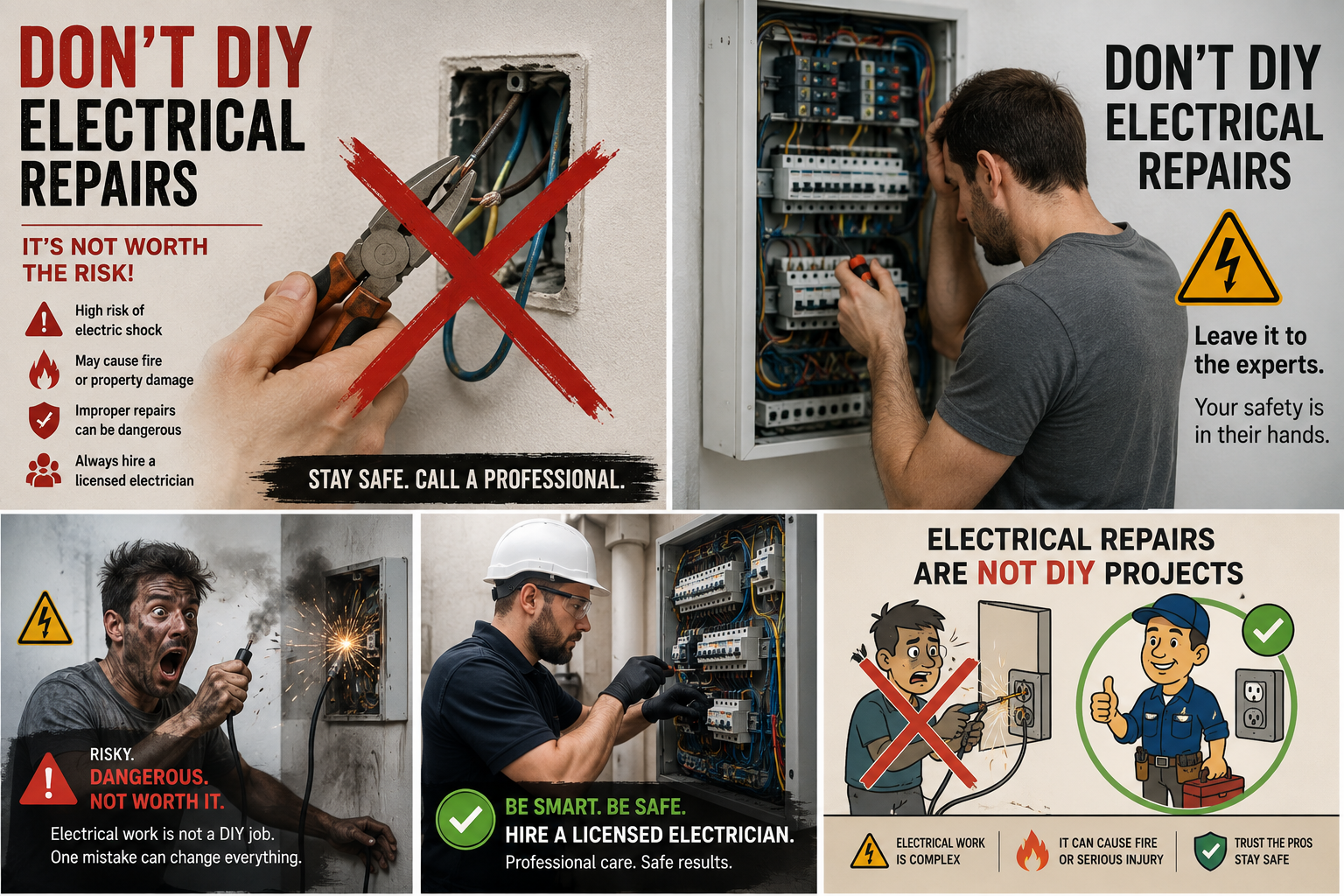 Don't DIY Electrical Repairs