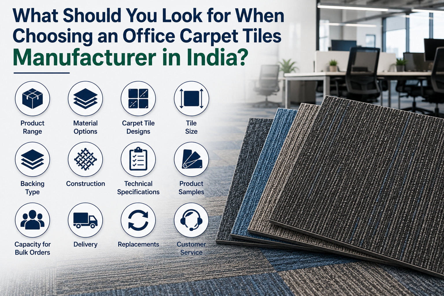 Choosing an Office Carpet Tiles Manufacturer in India?