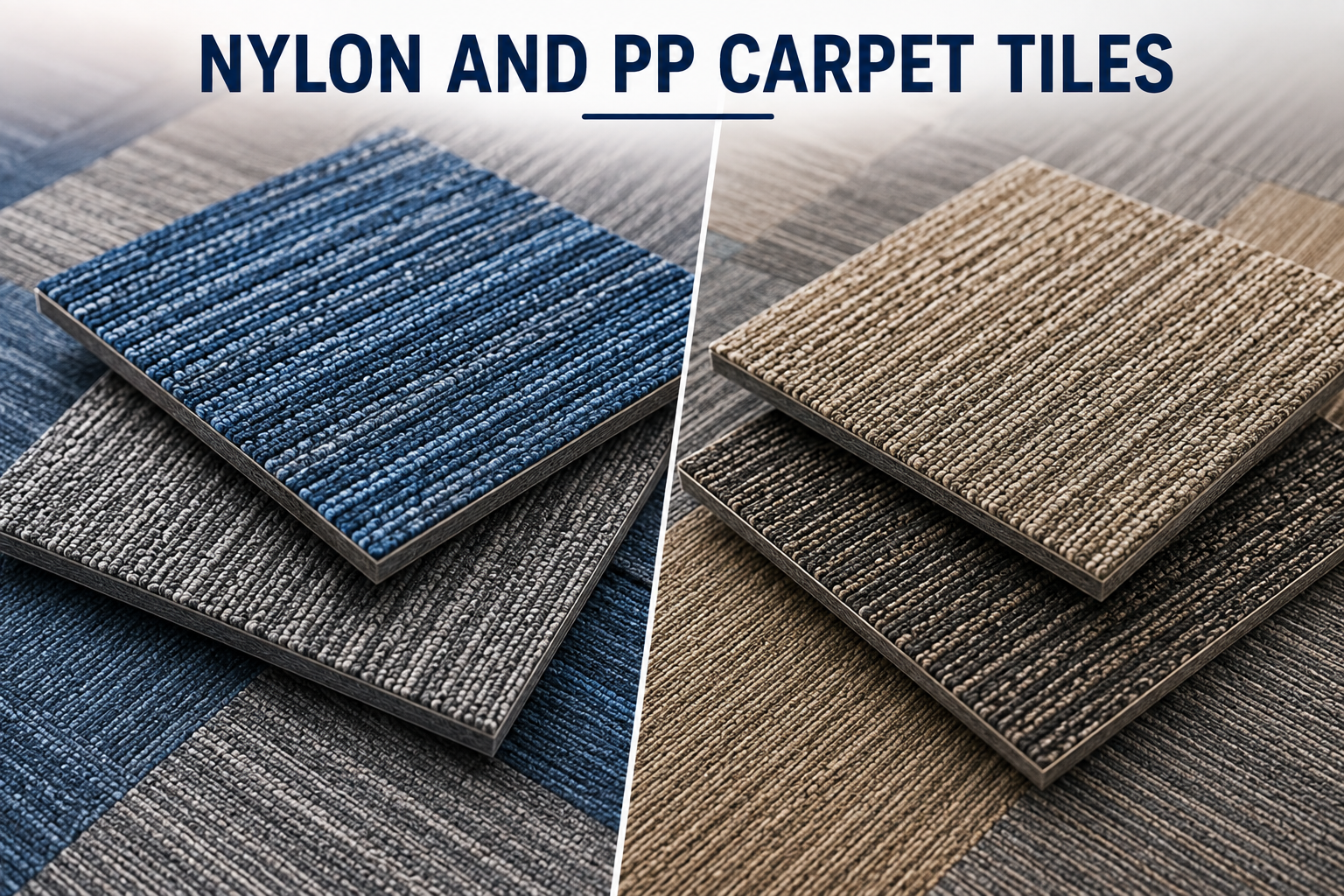 Nylon and PP Carpet Tiles
