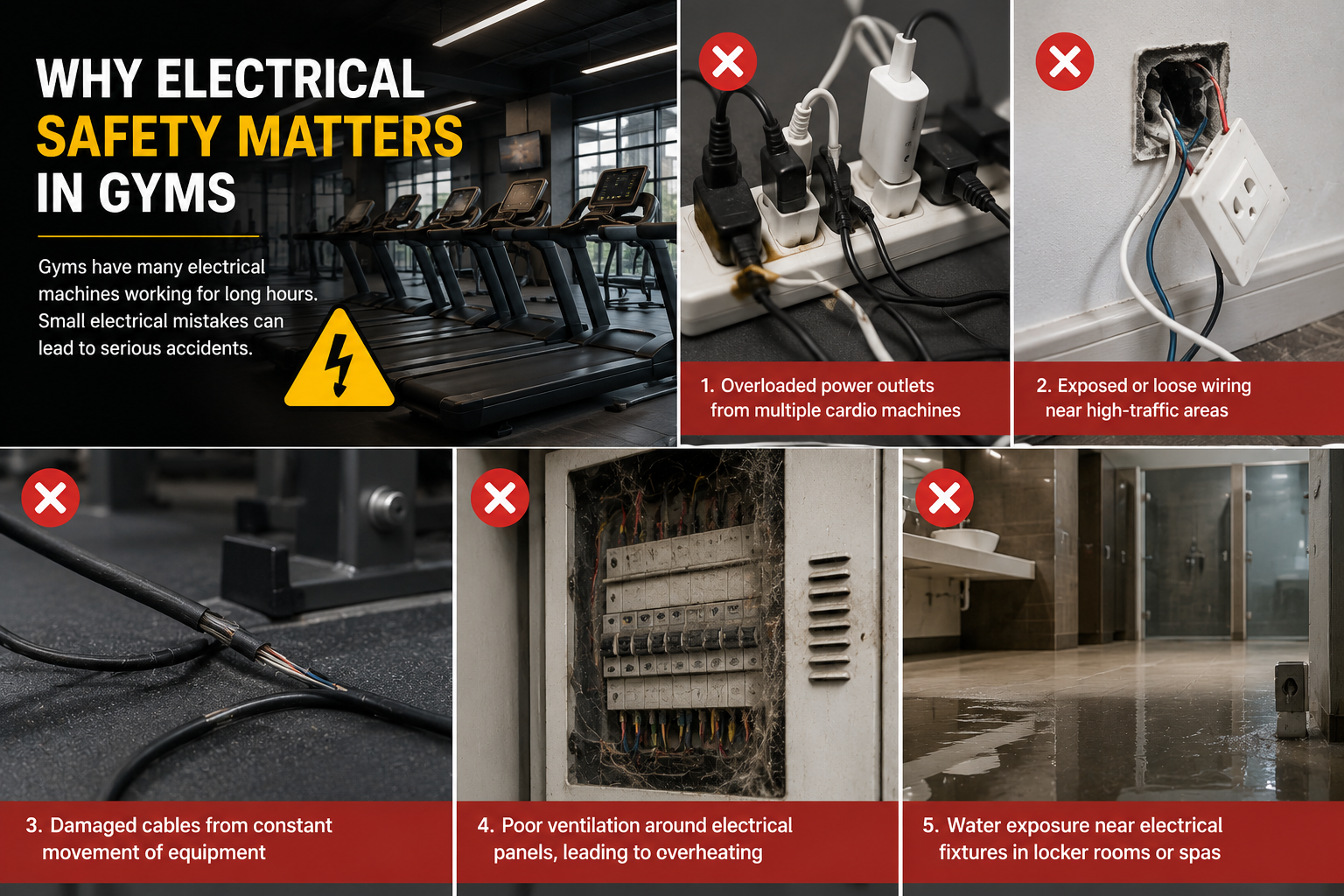 Why Electrical Safety Matters in Gyms